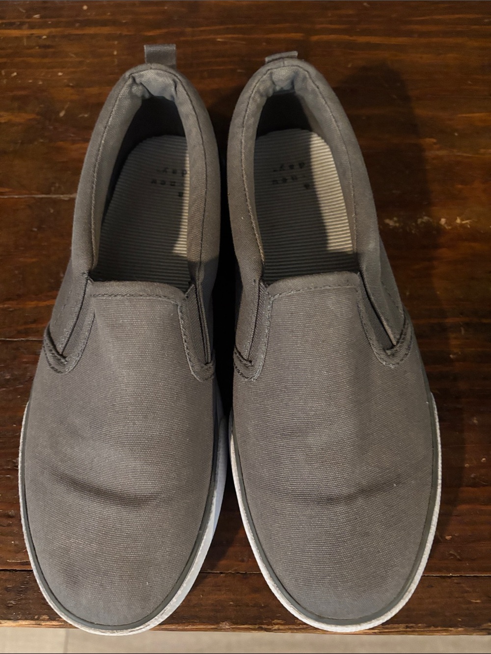 a new day women’s Slip-On Canvas Loafers - Gray (7)